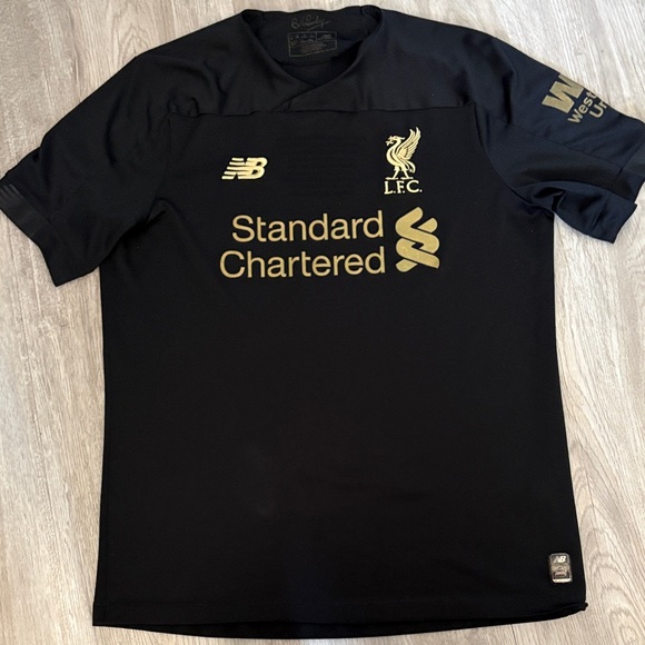 New Balance Men's Black and Gold Jersey - Picture 9 of 11